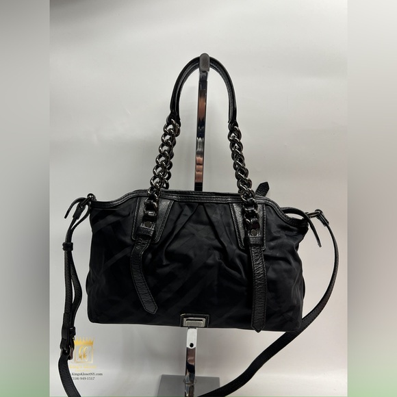 BURBERRY TORBITT GUNMETAL CROSSBODY CHAIN BAG - Picture 3 of 13